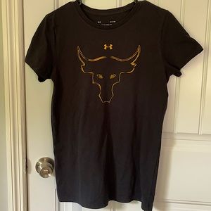 Women’s Under Armour The Rock Collection Navy Tee